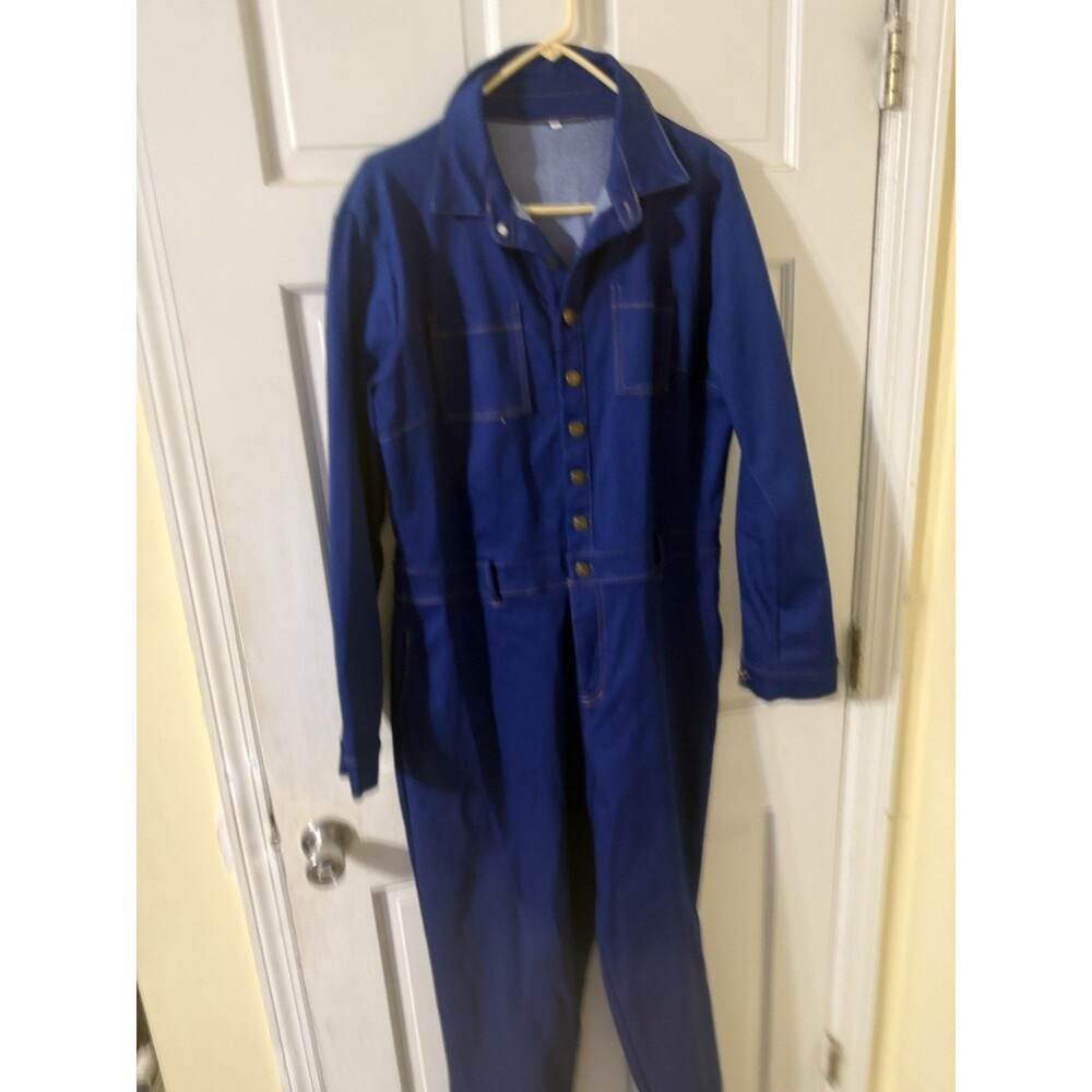 Womens 2XL (Size 16) Denim Bodysuit with Pockets